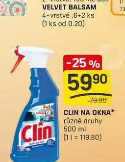 Flop CLIN NA OKNA různé druhy 500 ml nabídka