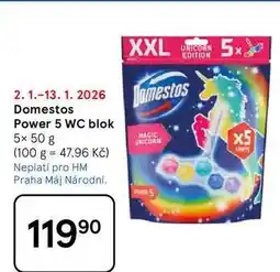 Tesco Domestos Power 5 WC blok, 5x 50 g nabídka
