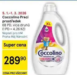 Tesco Coccolino Prací prostředek, 68 PD, více druhů nabídka