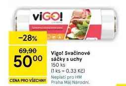 Tesco Vigo! Svačinové sáčky s uchy, 150 ks nabídka