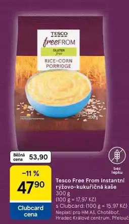 Tesco Tesco Free From Instantní rýžovo-kukuřičná kaše, 300 g nabídka