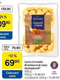 Tesco Carlo Crivellin Bramborové noky bezlepkové, 500 g nabídka