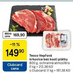 Tesco Tesco Vepřová krkovice bez kosti plátky, 800 g nabídka