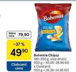 Tesco Bohemia Chipsy, 190-200 g, více druhů nabídka