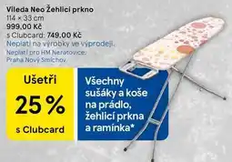 Tesco Vileda Neo Žehlicí prkno 114 x 33 cm nabídka