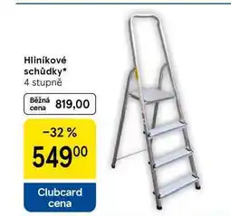 Tesco Hliníkové schůdky, 4 stupně nabídka