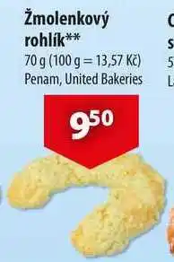 CBA Žmolenkový rohlík, 70 g nabídka