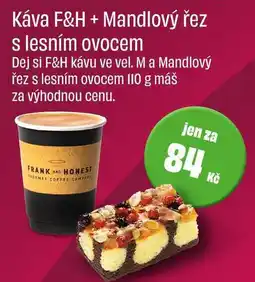 BonVeno Káva F&H + Mandlový řez s lesním ovocem 110 g nabídka