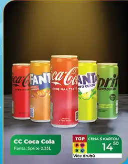Tamda Foods CC Coca Cola Fanta, Sprite 0,33L nabídka
