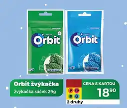 Tamda Foods Orbit žvýkačka žvýkačka sáček 29g nabídka
