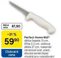 Tesco Perfect Home Nůž, délka čepele 13 cm. šířka 2.2 cm, celková délka 27 cm nabídka