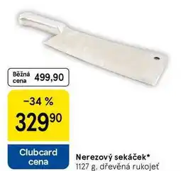 Tesco Nerezový sekáček, 1127 g, dřevěná rukojeť nabídka
