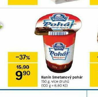 Tesco Kunín smetanový pohár nabídka