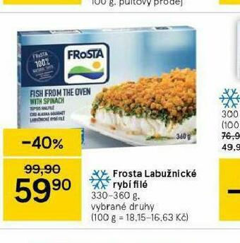 Tesco Frosta labužnické rybí filé nabídka
