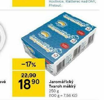 Tesco Jaromšřický tvaroh měkký nabídka