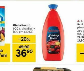 Tesco Giana kečup nabídka