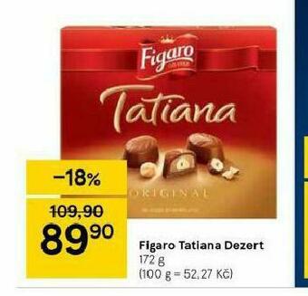 Tesco Figaro tatiana dezert nabídka