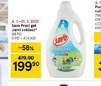 Tesco Savo prací gel nabídka