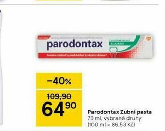 Tesco Parodontax zubní pasta nabídka