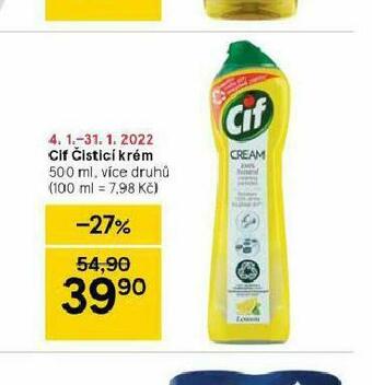Tesco Cif čistící krém nabídka