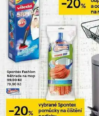 Tesco Spontex fashion náhrada na mop nabídka