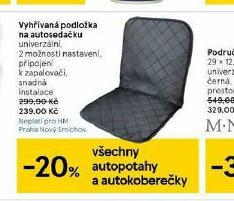 Tesco Vyhřívaná podložka na autosedačku nabídka