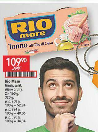 Globus Rio mare tuňák, salát nabídka