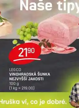 Flop VINOHRADSKÁ ŠUNKA NEJVYŠŠÍ JAKOSTI 100 g nabídka