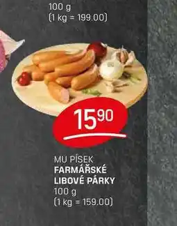 Flop FARMÁŘSKÉ LIBOVÉ PÁRKY 100 g nabídka