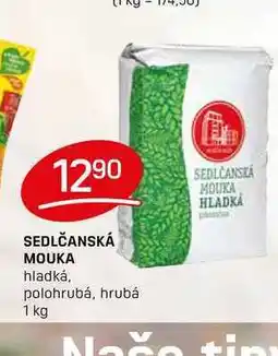 Flop SEDLČANSKÁ MOUKA hladká, polohrubá, hrubá 1 kg nabídka
