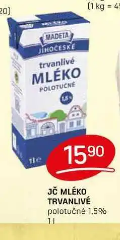 Flop JČ MLÉKO TRVANLIVÉ polotučné 1,5% 11 nabídka