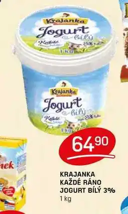 Flop KRAJANKA KAŽDÉ RÁNO JOGURT BÍLÝ 3% 1 kg nabídka