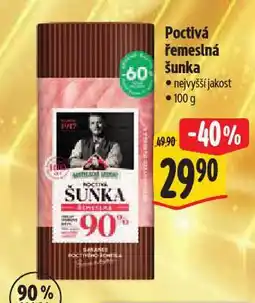 Albert Poctivá řemeslná šunka nabídka