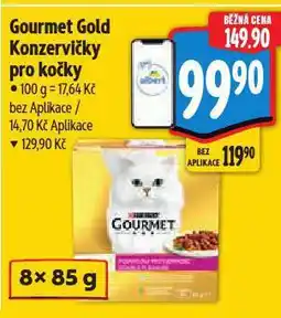 Albert Gourmet gold konzervy pro kočky nabídka