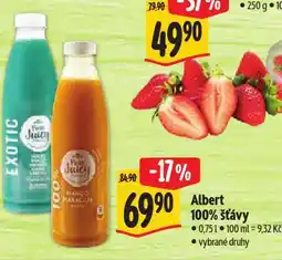 Albert 100% šťávy nabídka