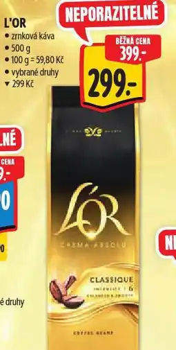 Albert L'or káva nabídka