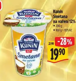 Albert Kunín smetana na vaření 12% nabídka