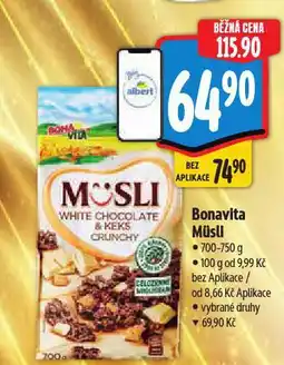 Albert Bonavita müsli nabídka