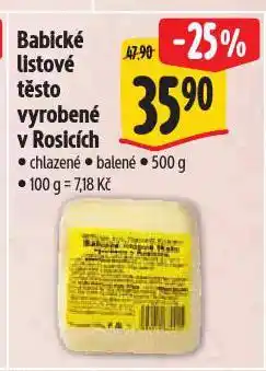 Albert Babické listové těsto nabídka