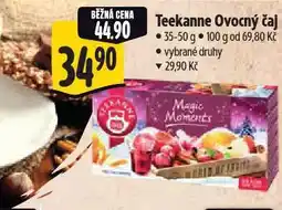 Albert Teekanne ovocný čaj nabídka