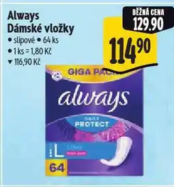 Albert Always dámské vložky nabídka