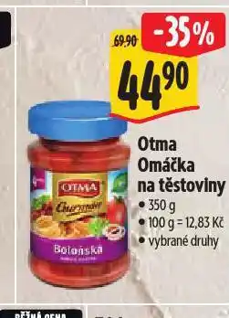 Albert Otma omáčka na těstoviny nabídka