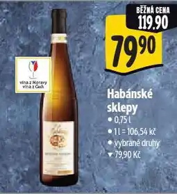 Albert Habánské sklepy nabídka