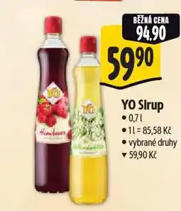 Albert Yo sirup nabídka