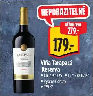 Albert Vina tarapacá reserva nabídka