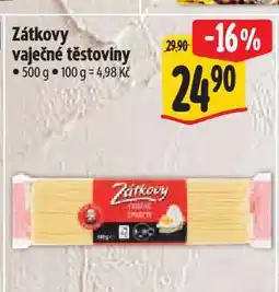 Albert Zátkovy vaječné těstoviny nabídka