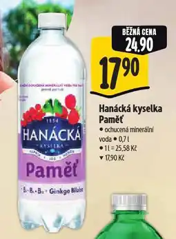Albert Hanácká kyselka paměť nabídka