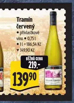 Albert Tramín červený nabídka