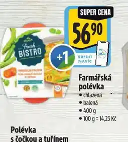 Albert Farmářská polévka nabídka