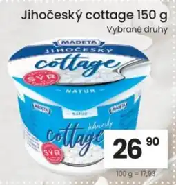 Kubík potraviny MADETA Jihočeský cottage nabídka